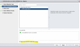 Figure 8: Perform a VMotion of an OpenStack VM - Step 3 